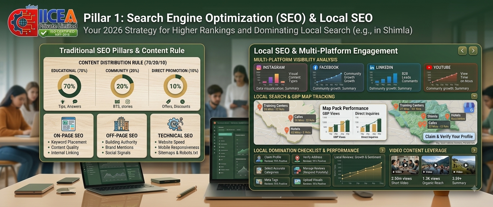 Pillar 1: Search Engine Optimization (SEO) and Local SEO Strategy for Higher Rankings and Local Search Visibility in Shimla