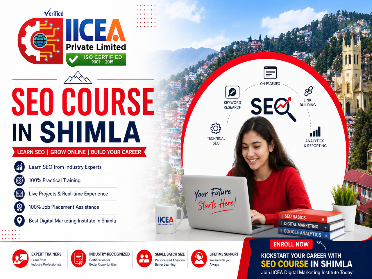 SEO Course in Shimla with practical SEO training and digital marketing career opportunities at IICEA