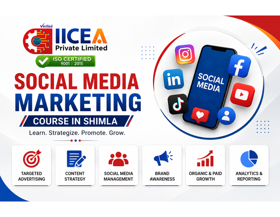 Best Social Media Marketing Course in Shimla – IICEA training banner with practical social media learning.